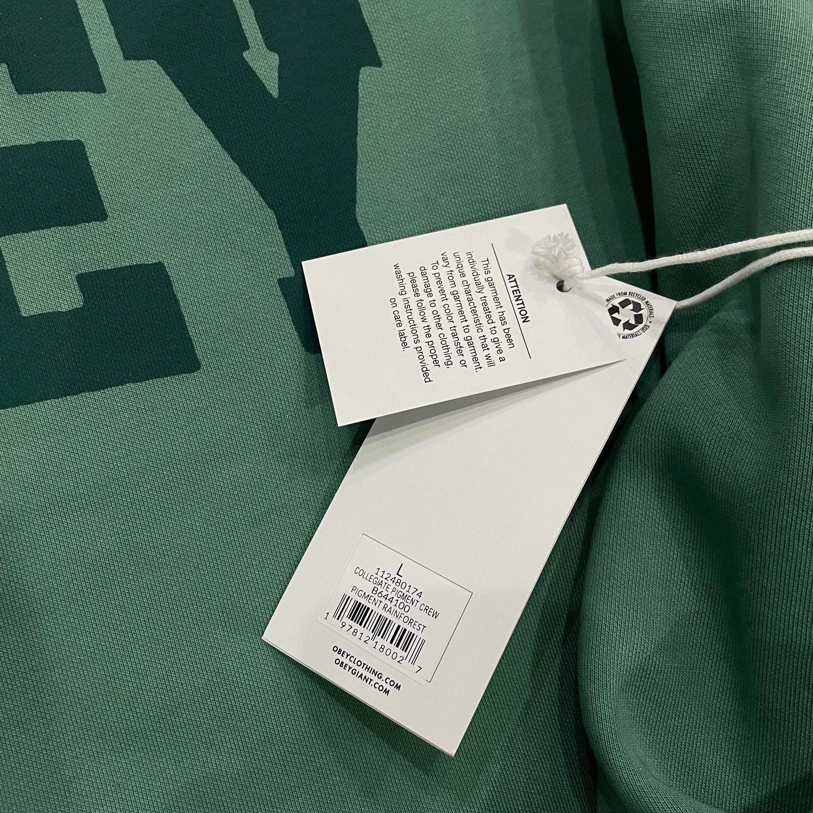 Obey - Collegiate Crewneck (Pigment Rainfotest) – photo 5